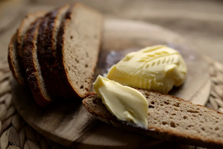 Butter Laib Brot Frühstück